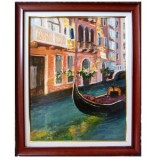 Tablou, Peisaj Venezian, 2018, acrilic pe panza, inramat, 40 x 50 cm, Original