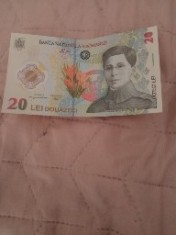 Bancnota 20 lei 2021 foto