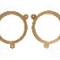 Set 2 distantiere pentru difuzoare auto, 165m, MDF, Volvo -