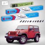 Cumpara ieftin Ștergătoare Jeep Wrangler JK 2007-2018 | Set Față și Spate Flat Premium &ndash; TeamCar&reg;