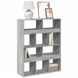 VidaXL Bibliotecă, gri sonoma, 100x33x125,5 cm, lemn prelucrat