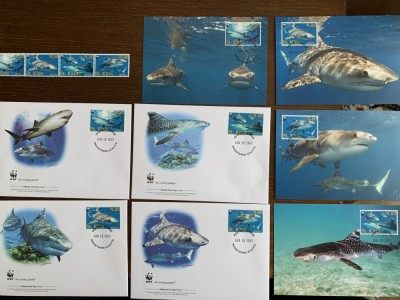 st. kittts - rechini - serie 4 timbre MNH, 4 FDC, 4 maxime, fauna wwf foto