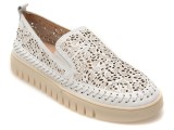 Cumpara ieftin Mocasini FLAVIA PASSINI albi, 372601, din piele naturala