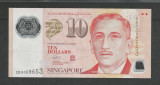 SINGAPORE 10 DOLARI DOLLARS 2014 [1] P - 48 h , VF + , polimer