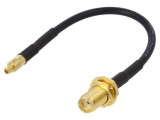 Cablu 100mm MMCX la SMA drept