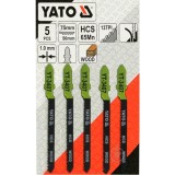 Yato YT-3407 - Set panze fierastrau pendular tija cu un prag de prindere (T) 75 mm lemn taiere curba fina 5 bucati