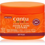 CANTU Shea Butter Custard gel de par pentru definire si modelare 354 ml