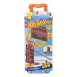 HOT WHEELS CITY SET DE JOACA STATIE DE POMPIERI CU 2 MASINUTE INCLUSE, HOT WHEELS - City