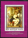 UNGARIA 1977, Arta, Pictura, Rubens, MNH, bloc neuzat, Nestampilat