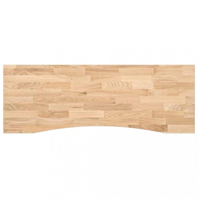 Blat de birou netratat Lemn masiv de stejar dreptunghiular foto