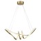 Candelabru led 24w 3000k 72x30x100cm - auriu