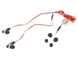 Căști In-Ear cu Microfon Jack 3.5mm Negru/Roșu 1.2m