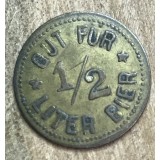 Jeton GERMANIA GUT FUR 1/2 BIER / BUN PENTRU 1/2 BERE