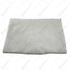 Fata de masa traditionala din bumbac, ovala 220&times;160 CM, Crem