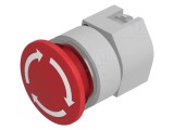 Comutator de siguranță EAO 30mm roșu 2 poziții fără IP65