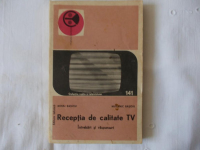 Receptia de calitate tv intrebari si raspunsuri Mihai si Mucenic Basoiu 1983 foto