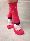STK451-55 Sosete medii din bumbac ultrasox model soricel
