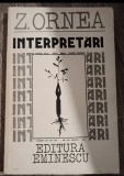 Interpretări&nbsp;de Z. Ornea