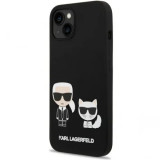 Cumpara ieftin Husa Cover Karl Lagerfeld Liquid Silicone Karl and Choupette pentru iPhone 14 Plus Black