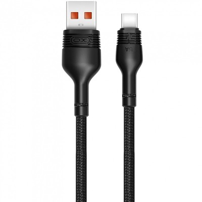 Cablu Date si Incarcare USB la USB Type-C XO Design NB55, 5A, 1 m, Negru foto