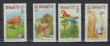 BRAZILIA 1973 FAUNA PASARI COTA MICHEL 34 EURO, Nestampilat