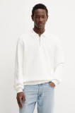 HUGO pulover de bumbac culoarea bej, light, 50546871