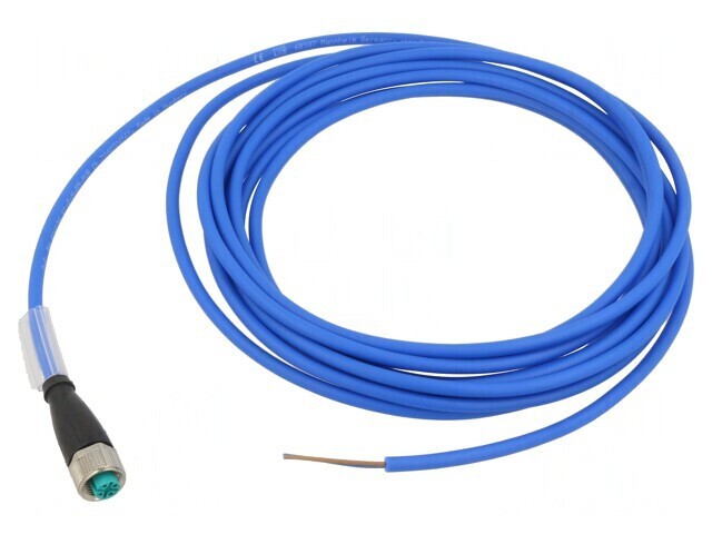 Cablu de Conectare M12 PIN 2 Mufă Dreaptă 5m