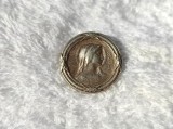 BROSA FECIOARA MARIA 1900 FRANTA de colectie SPLENDIDA patina FRUMOASA UNICA