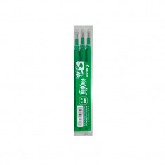 Set 3 rezerve Roller Frixion 0.7Mm 3Buc/Set Pilot Verde