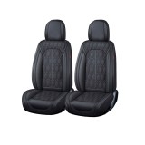 Huse auto universale premium 5 locuri Carguard Deluxe piele ecologica perforata - negru