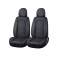 Huse auto universale premium 5 locuri Carguard Deluxe piele ecologica perforata - negru