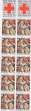 FRANTA-Crucea rosie-Ingerul si chitara-pictura-carnet cu 10 timbre MNH, Nestampilat