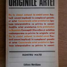 Dumitru Matei - Originile artei