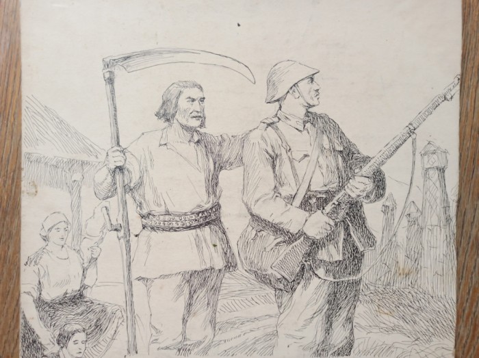 STOICA DUMITRESCU- ELIBERATORUL, desen , tus