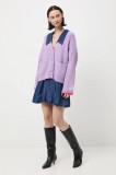 Medicine cardigan culoarea violet