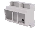 Carcasă pentru șină DIN, 90x106x53 mm, gri PPO