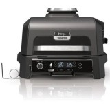 Gratar si afumatore electrica de exterior Ninja Woodfire Pro XL cu sistem Smart Cook OG850EU, 1700W, Gri/Negru