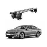 Bare transversale portbagaj auto aluminiu compatibile plafon neted Volkswagen Passat B8 Alltrack 2019-> argintii sau negre Cod: CB200101 Kit-101