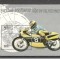 Cambodgea.1985 100 ani motocicleta-Bl. MC.648
