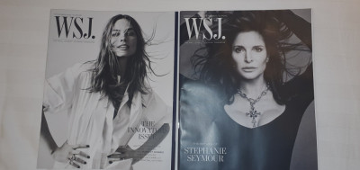Doua reviste fashion Wall Street Journal WSJ, Nov 2022 si Spring 2023, in engle foto