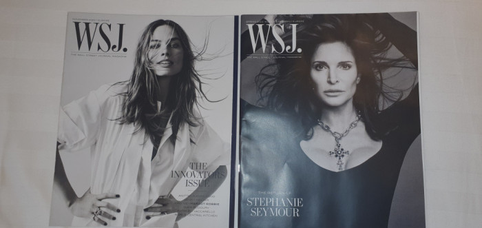 Doua reviste fashion Wall Street Journal WSJ, Nov 2022 si Spring 2023, in engle