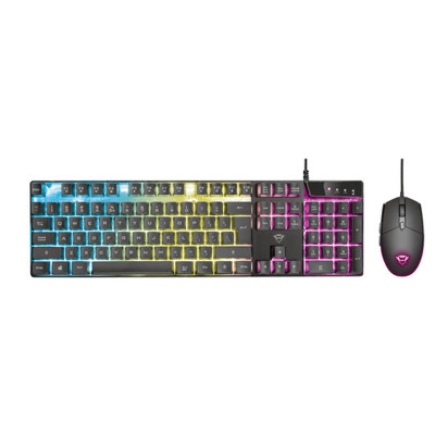 Kit Tastatura + Mouse Gaming Trust GXT 838 Azor, Wired, USB, Iluminare RGB, Taste Numerice, Inaltime Ajustabila, Senzor Optic, 3000 DPi ajustabili, 6 foto