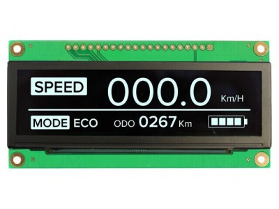 Afisaj OLED grafic 3.12 256x64 alb 89x44x6mm 20 pini foto