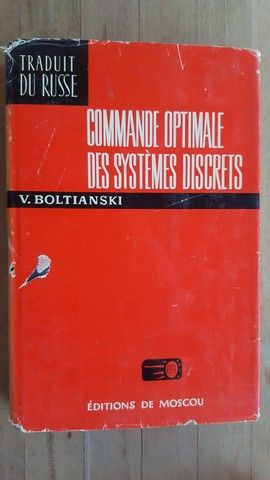 Commande optimale des systemes discrets- V. Boltianski