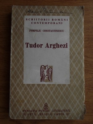 Pompiliu Constantinescu - Tudor Arghezi foto