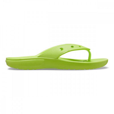 Șlapi Crocs Classic Flip Verde - Limeade foto