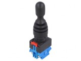Joystick Comutator 22mm 1NO Negru fără IP67