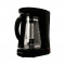 Filtru 2 in 1 pentru cafea/ceai Albatros Dolce, 680 W, cana sticla 1.2 l, maner ergonomic, Negru