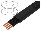 Cablu H07VVH6-F 4x1,5mm2 neecranat 450V 750V negru