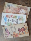 LOT 3 CARTI PENTRU COPII, PERIOADA COMUNISTA, CU DEDICATII DE LA AUTORI: CINE LE PASTE LE CUNOASTE + EXPEDITII IN MINIATURA + CEBUL DIN OGLINDA